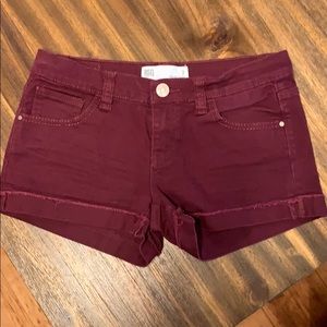 RSQ Malibu Burgundy Shorts